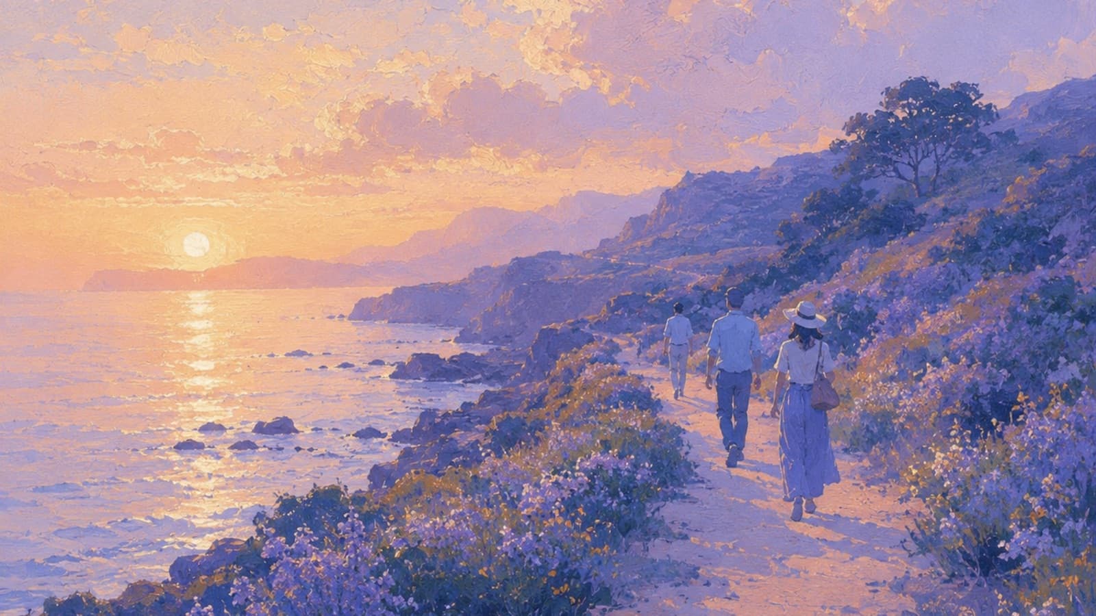 Coastal path at dawn